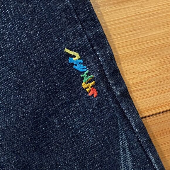Coogi Jeans 40 X 34 Rainbow Colors Embroidery Dark Wash Denim - Picture 11 of 16
